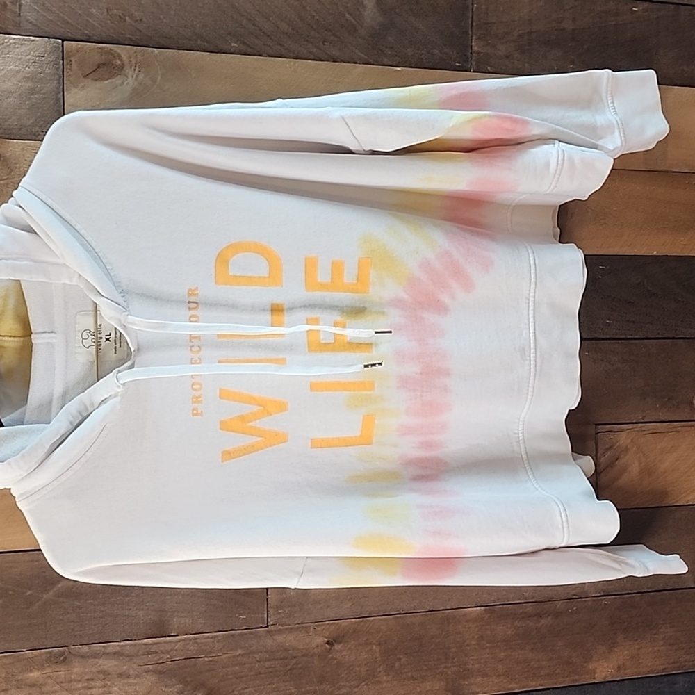 Ivory Ella Wild Life Tie-Dye Hoodie Size XL - Picture 2 of 6